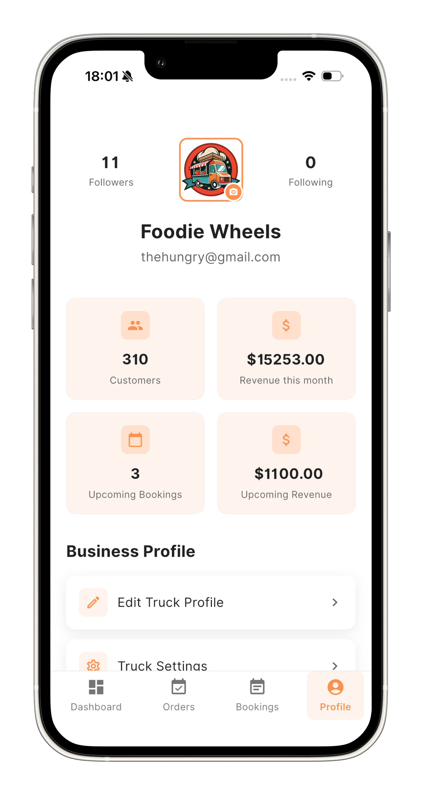 Vendor Profile Mockup
